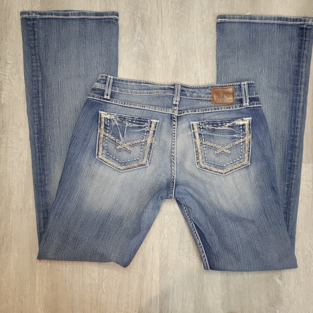 BKE Women's Boot Cut Jeans in Classic Blue